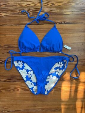 Maaji Cobalt Blue Bikini XL Top  Medium Bottoms
